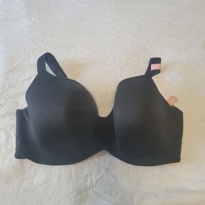 Cacique Lightly Lined Balconette Bra Size 42DDD Modern Luxe Underwire Black
